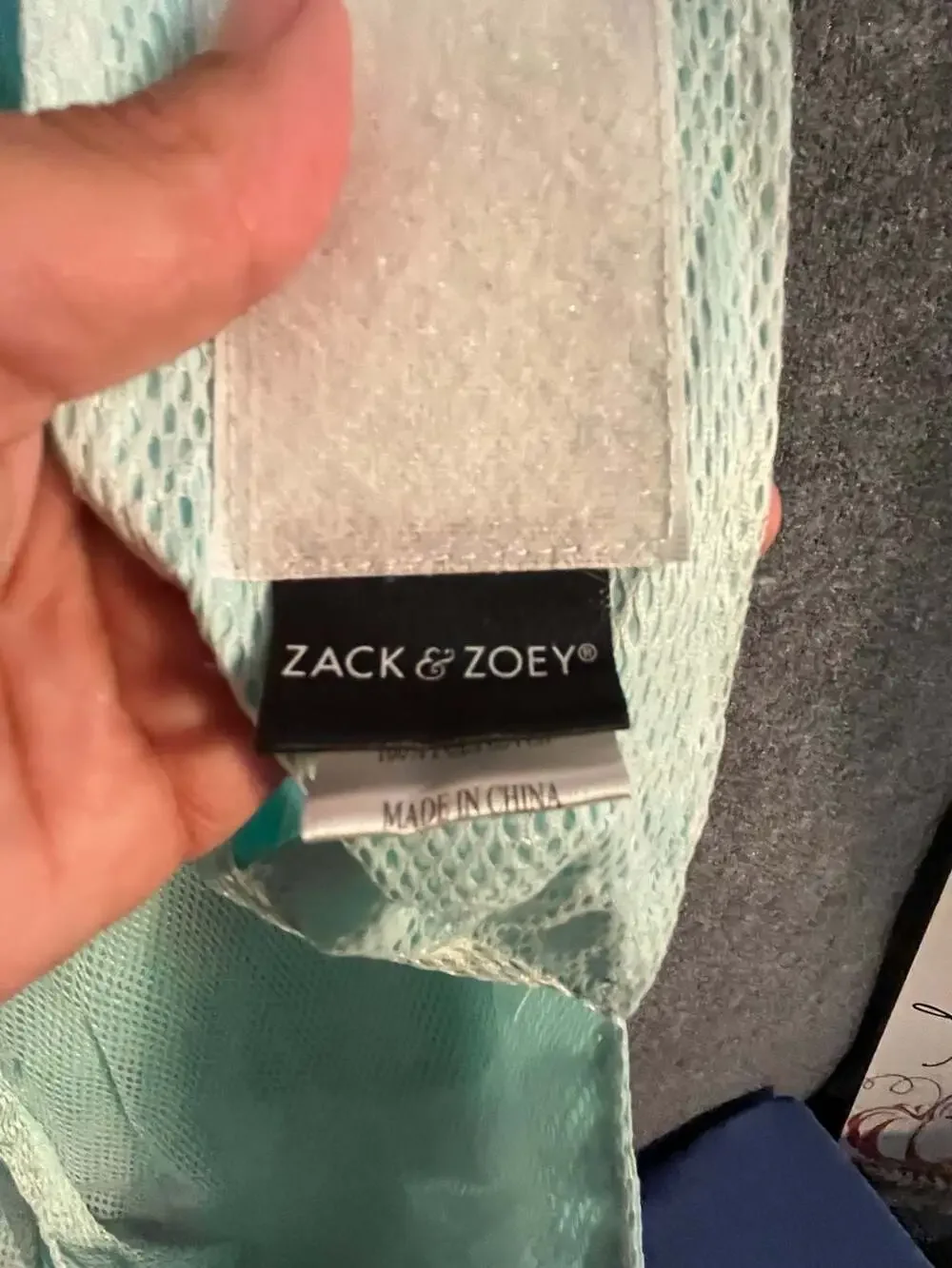 Zach & Zoey Mint Hooded Dog Raincoat With Pocket 003-031
